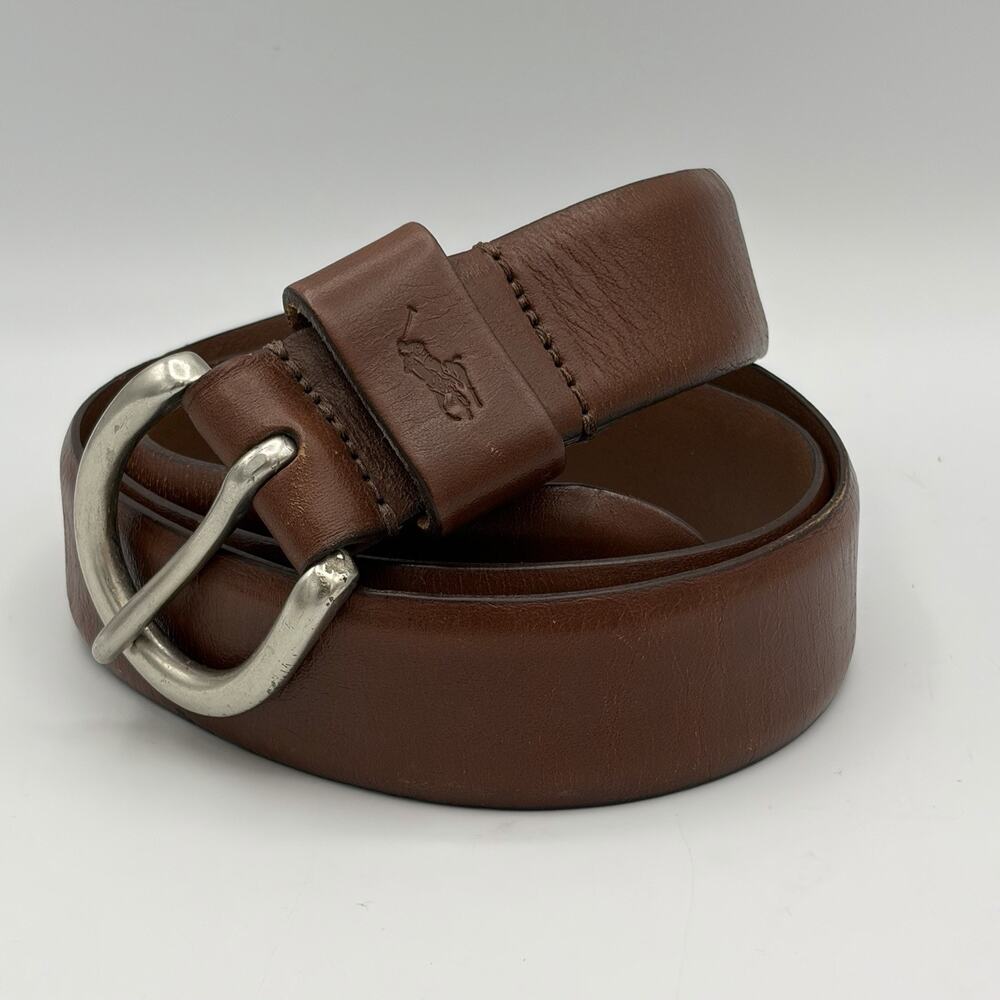 Polo Ralph Lauren Brown Leather Men’s Belt 40”/100cm Argentina